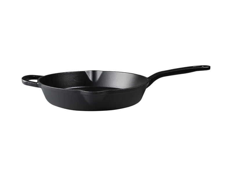 Maxwell & Williams Cast Iron Fry Pan 26cm Black - front view