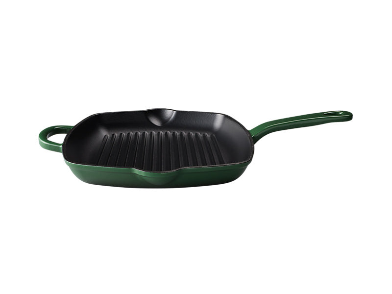 Maxwell & Williams Cast Iron Ergonomic Grill Pan 26cm - cast iron cookware