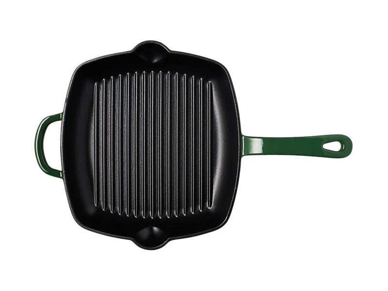 Maxwell & Williams Cast Iron Ergonomic Grill Pan 26cm top view
