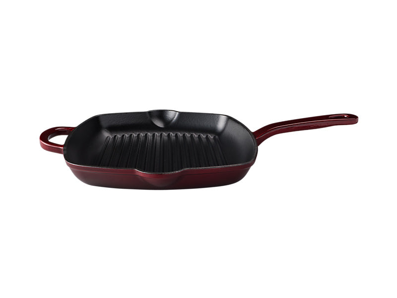 Maxwell & Williams Cast Iron Grill Marled 26cm - cast iron grill pan cookware
