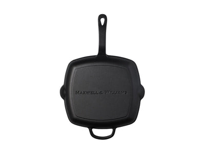 Maxwell & Williams Cast Iron Grill Pan 26cm Black - ridged surface detail