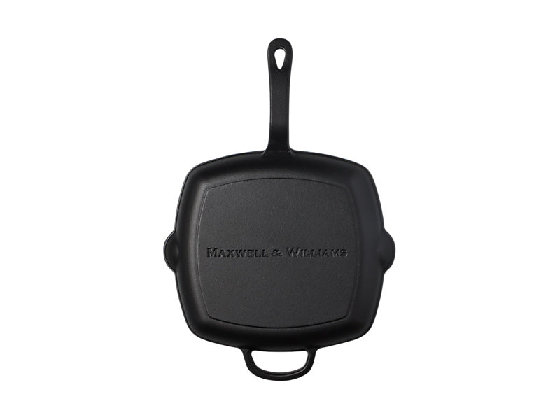 Maxwell & Williams Cast Iron Grill Pan 26cm Black - ridged surface detail