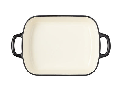 Maxwell & Williams Cast Iron Roaster 28x21cm Black - top down view