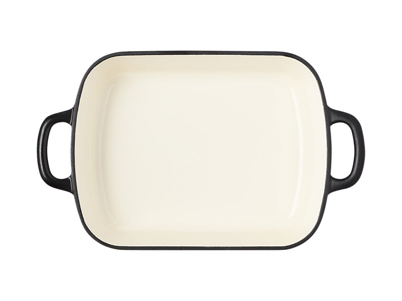 Maxwell & Williams Cast Iron Roaster 28x21cm Black - top down view