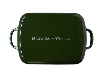 Maxwell & Williams Cast Iron Ergonomic Roaster 34x26cm enamel detail