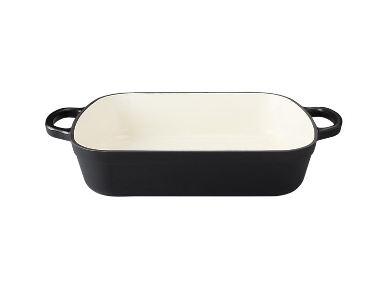 Maxwell & Williams Cast Iron Roaster 34x26cm Black - large cast iron roasting dish