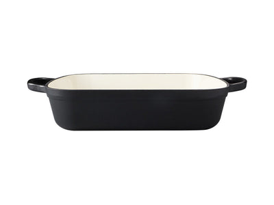 Maxwell & Williams Cast Iron Roaster 34x26cm Black - front view
