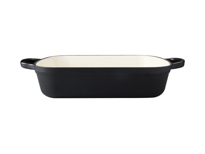 Maxwell & Williams Cast Iron Roaster 34x26cm Black - front view