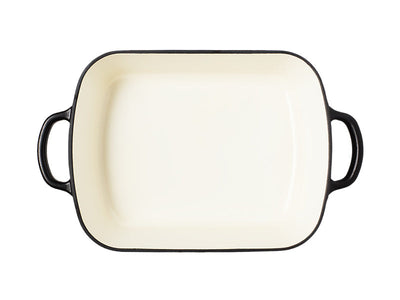 Maxwell & Williams Cast Iron Roaster 34x26cm Black - top down view