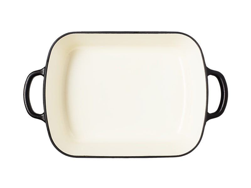 Maxwell & Williams Cast Iron Roaster 34x26cm Black - top down view