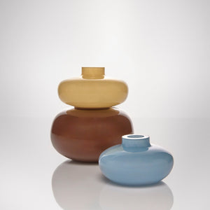 Amalfi Tutti Stack Vase 3pcs Soft Multi-Coloured - decorative vase
