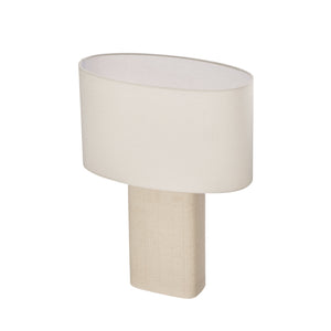 Amalfi Riva table lamp — gridded ceramic base detail