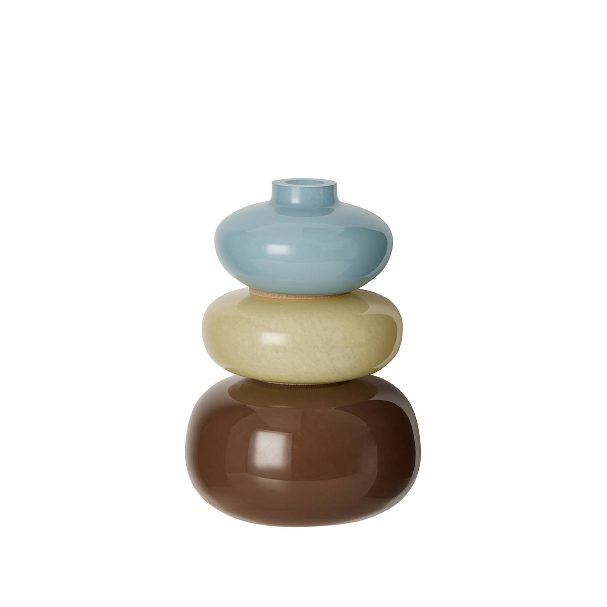 Amalfi Tutti Stack Vase 3pcs Soft Multi-Coloured - decorative vase