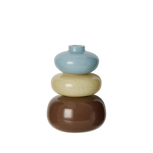Amalfi Tutti Stack Vase 3pcs Soft Multi-Coloured - decorative vase