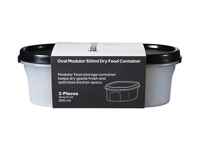 Tupperware Oval Dry Food Container 500ml - airtight modular storage (view 4)
