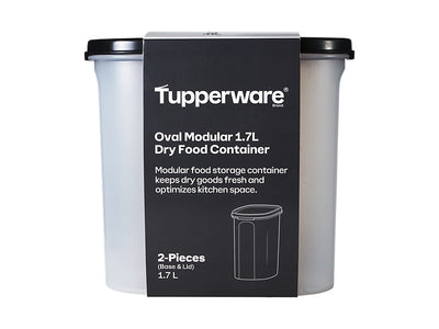 Tupperware Oval Dry Food Container 1.7L - airtight modular storage (view 4)