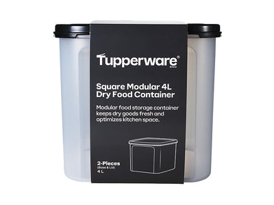 Tupperware Square Dry Food Container 4L - airtight modular storage (view 4)