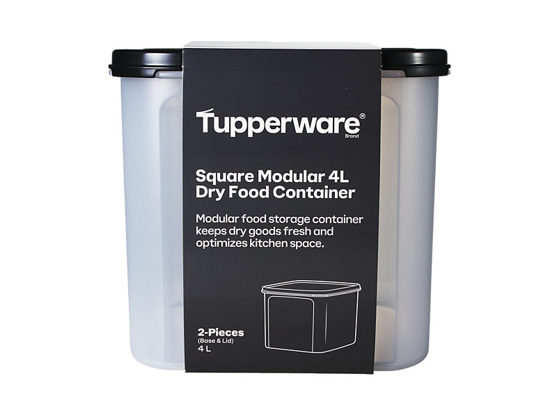 Tupperware Square Dry Food Container 4L - airtight modular storage (view 4)