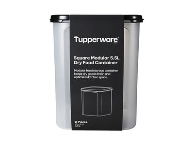 Tupperware Square Dry Food Container 5.5L - airtight modular storage (view 4)
