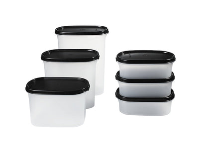 Tupperware Modular Oval Dry Food Container Set 6pc – Gift Box