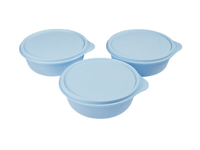 Tupperware Modular Medium Bowl Set 3pc 600ml Blue – Gift Box