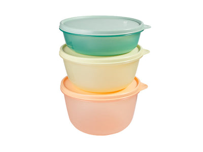Tupperware Modular Bowl Set 3pc – Sealed Storage Bowls Gift Box