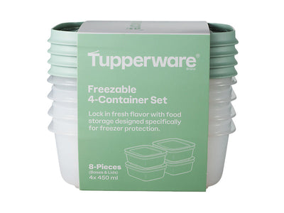 Tupperware Freezable Container Set 4pc 450ml – Freezer Storage