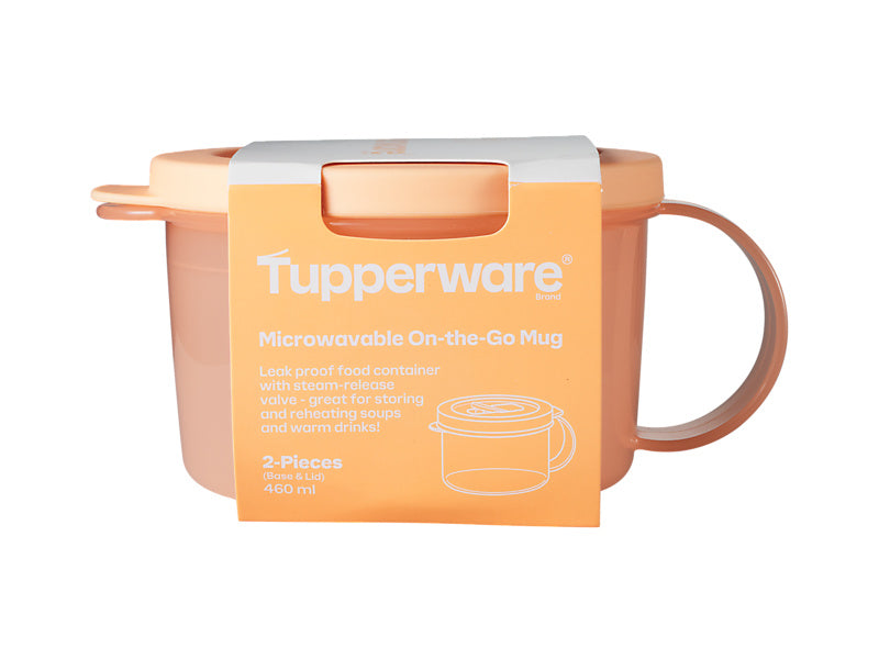 Tupperware On-The-Go Mug 460ml Orange - spill-resistant travel mug (view 4)