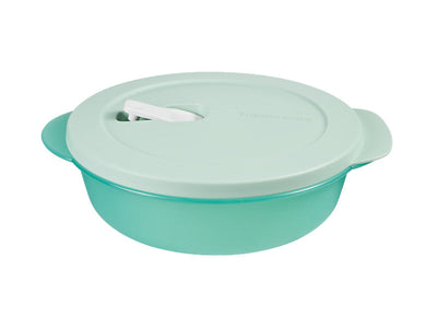Tupperware Microwave Divided Dish 825ml Green - vented meal prep