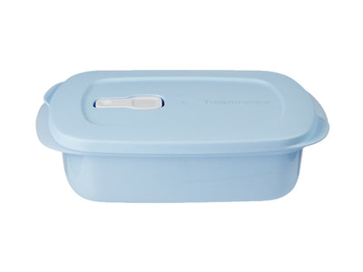 Tupperware Microwave Food Container 1L Blue - vented rectangular (view 2)