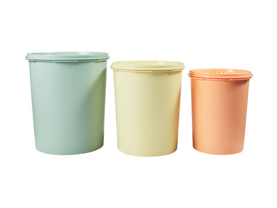 Tupperware Heritage Canister Set 3pc – Airtight Pantry Storage