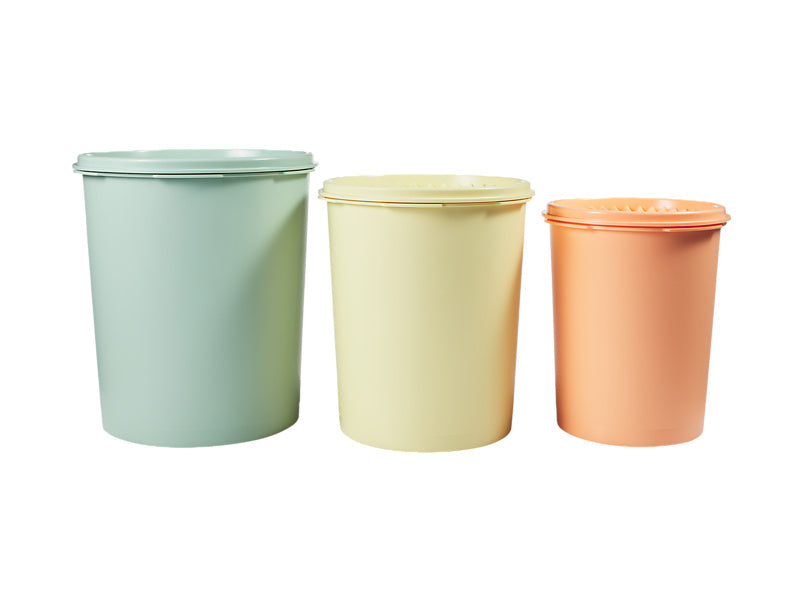 Tupperware Heritage Canister Set 3pc – Airtight Pantry Storage