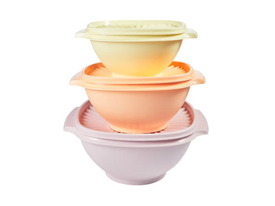 Tupperware Heritage Bowl Set 3pc – Sealed Storage Bowls