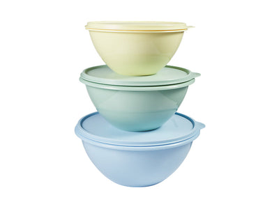 Tupperware Original Bowl Set 3pc – Sealed Mixing Bowls