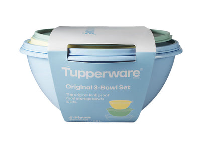 Tupperware Original Bowl Set 3pc – Sealed Mixing Bowls