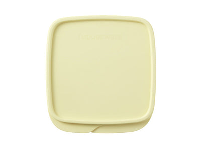 Tupperware Square Lunch Box 550ml Yellow - divided snack container (view 5)