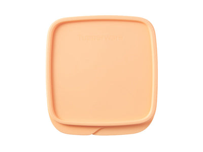 Tupperware Square Lunch Box 550ml Orange - divided snack container (view 5)