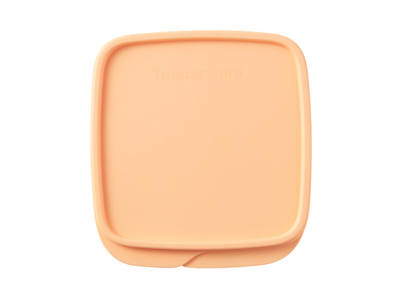 Tupperware Square Lunch Box 550ml Orange - divided snack container (view 5)