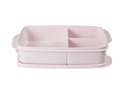 Tupperware Rectangular Lunch Box 1L Pink - 3-compartment leak-resistant (view 3)