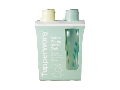 Tupperware Eco Water Bottle Set 2pc 500ml – Reusable BPA-Free