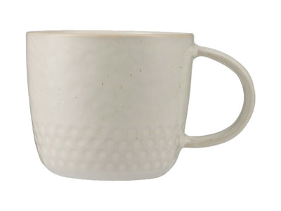 Maxwell & Williams Nordic Mug Dot 400ml White - textured stoneware coffee mug
