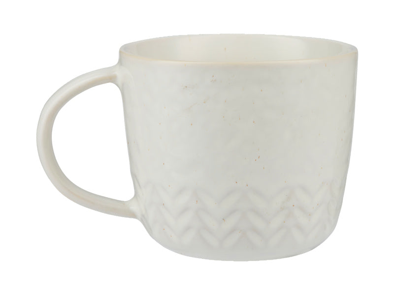 Maxwell & Williams Nordic Mug Chevron Waves - 45 degree angle view