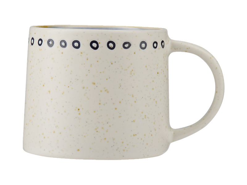Maxwell & Williams Indigo Blue Mug Circle 330ml - Mug Club stoneware coffee mug