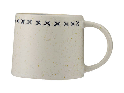 Maxwell & Williams Mug Club Indigo Blue Mug Cross - ceramic coffee mug white background