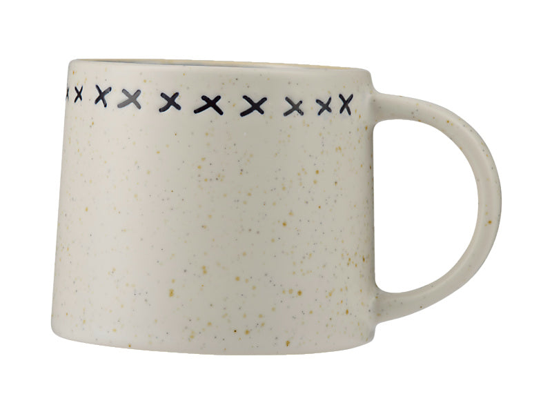Maxwell & Williams Mug Club Indigo Blue Mug Cross - ceramic coffee mug white background