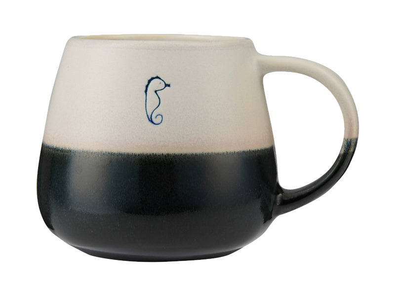 Maxwell & Williams Mug Club Oceanic Snug Mug Seahorse 400ml - reactive glaze coffee mug