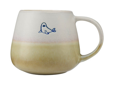 Maxwell & Williams The Mug Club Oceanic Snug Mug Seal 400ml - reactive glaze stoneware mug