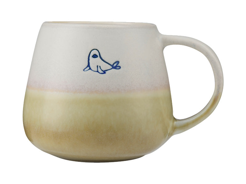 Maxwell & Williams The Mug Club Oceanic Snug Mug Seal 400ml - reactive glaze stoneware mug