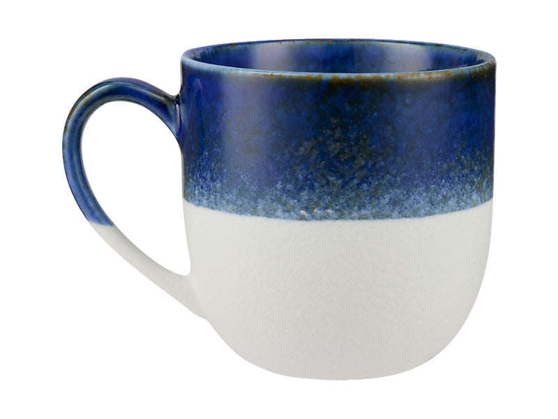 Maxwell & Williams The Mug Club Horizon Mug 410ml Blue angle view - stoneware coffee mug