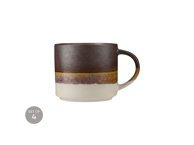 Maxwell & Williams The Mug Club Earthy Mug Steel 370ml packaging - stoneware coffee mug